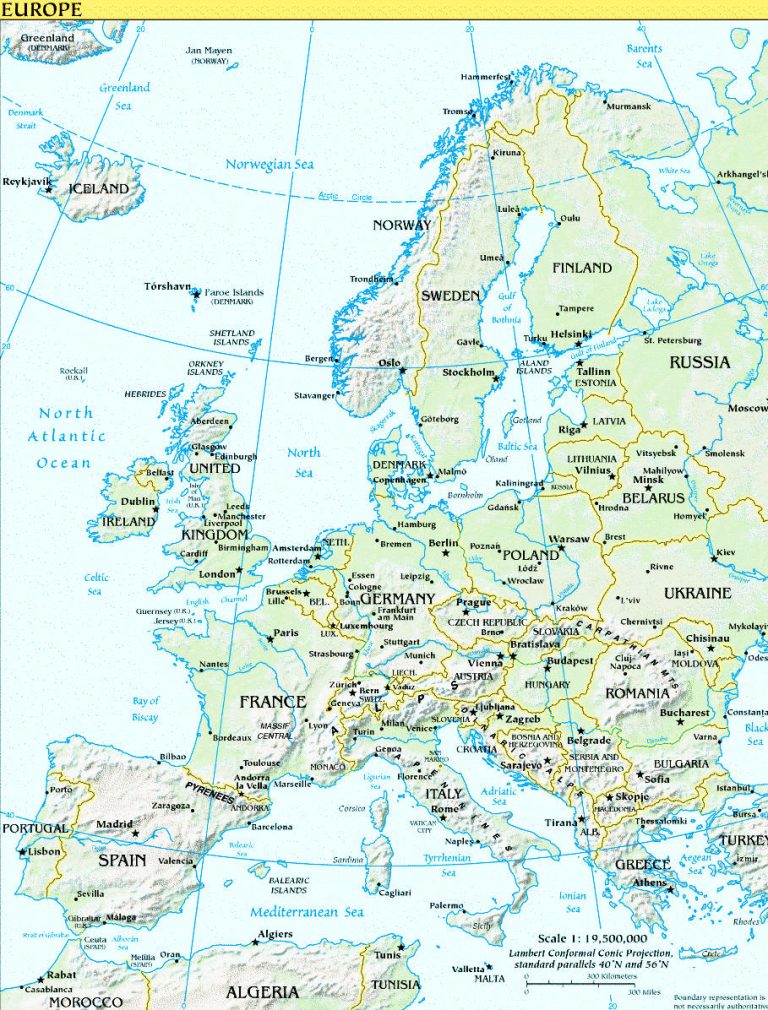 Facts and Information about the Continent of Europe