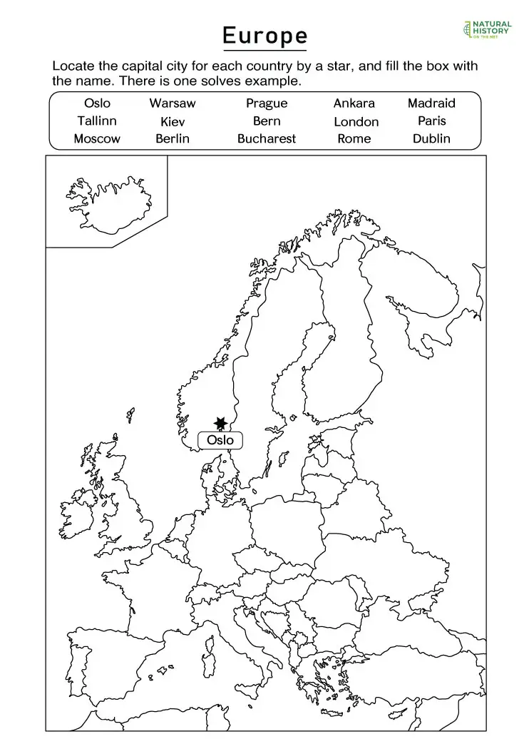 blank map of europe with countries